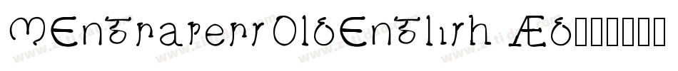 MEngraversOldEnglish Wd字体转换